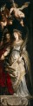 Raising of the Cross Sts Eligius and Catherine Baroque Peter Paul Rubens